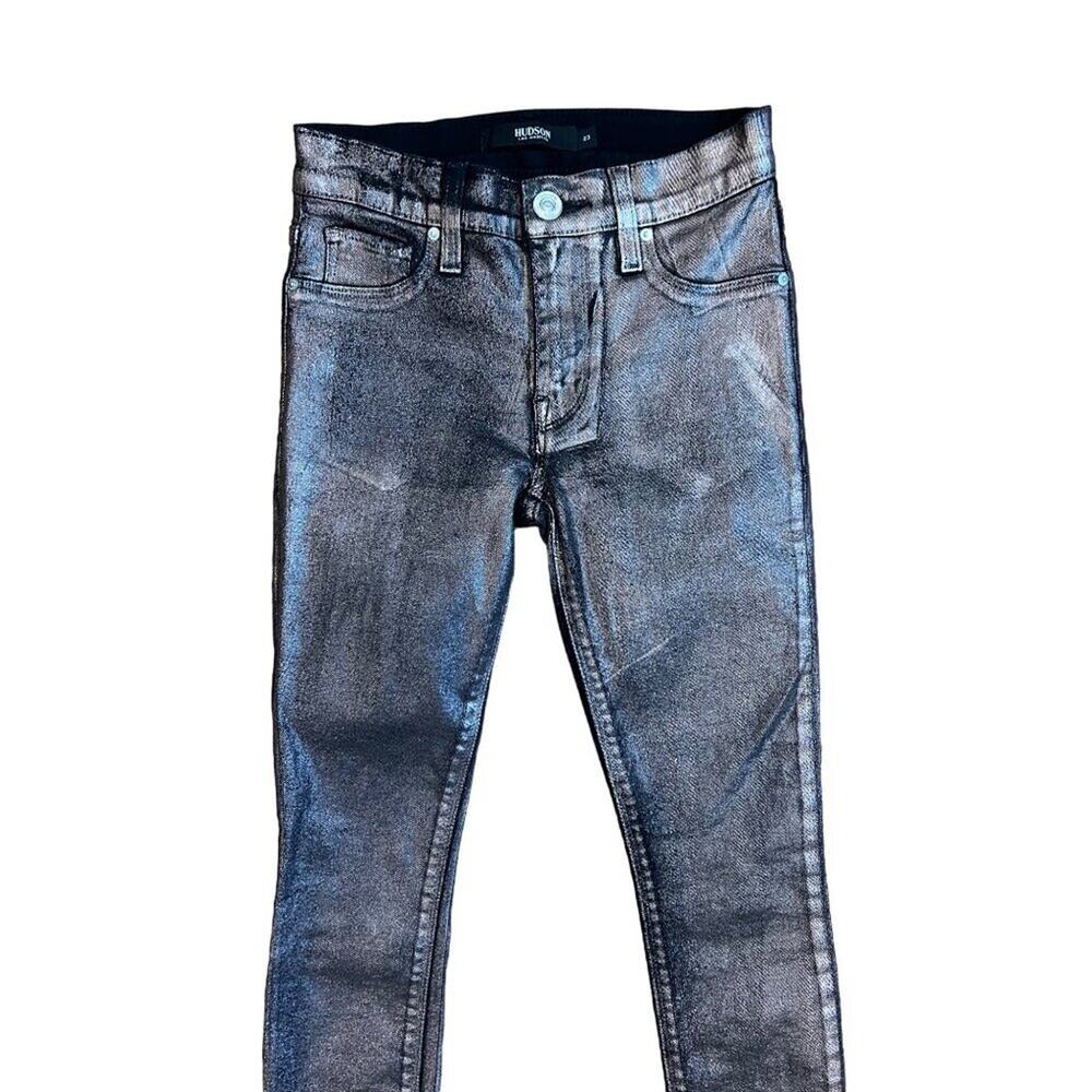 Hudson Nico Super Skinny Shimmer Jeans, Size 23